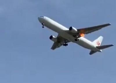 هواپیمای کانادایی بعد از سه ساعت گشت زنی در آسمان مادرید، به زمین نشست