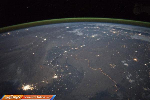 مرز هند و پاکستان از ایستگاه فضایی!، عکس
